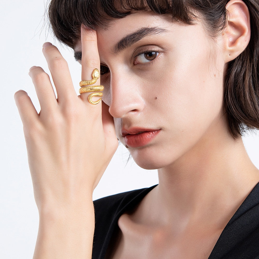 Bague Serpent Or