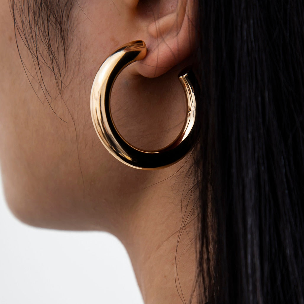Boucle d Oreille Anneau Or