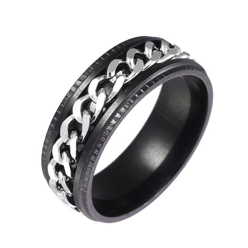 Bague Acier Homme