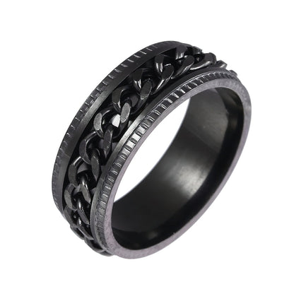 Bague Acier Homme