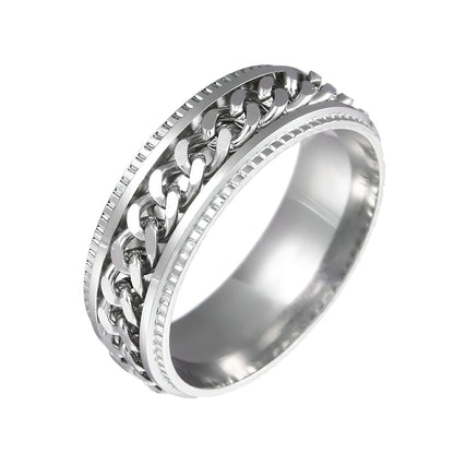 Bague Acier Homme