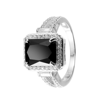 Bague Diamant Noir