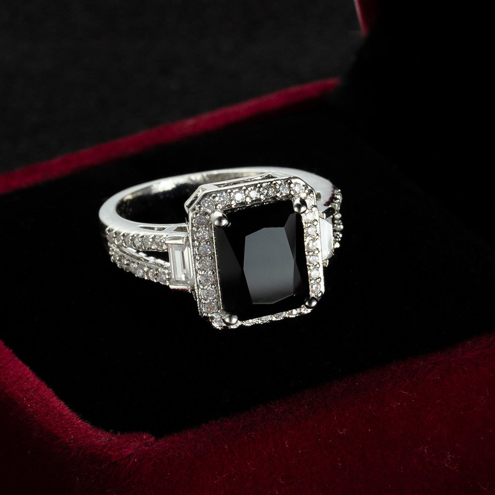 Bague Diamant Noir