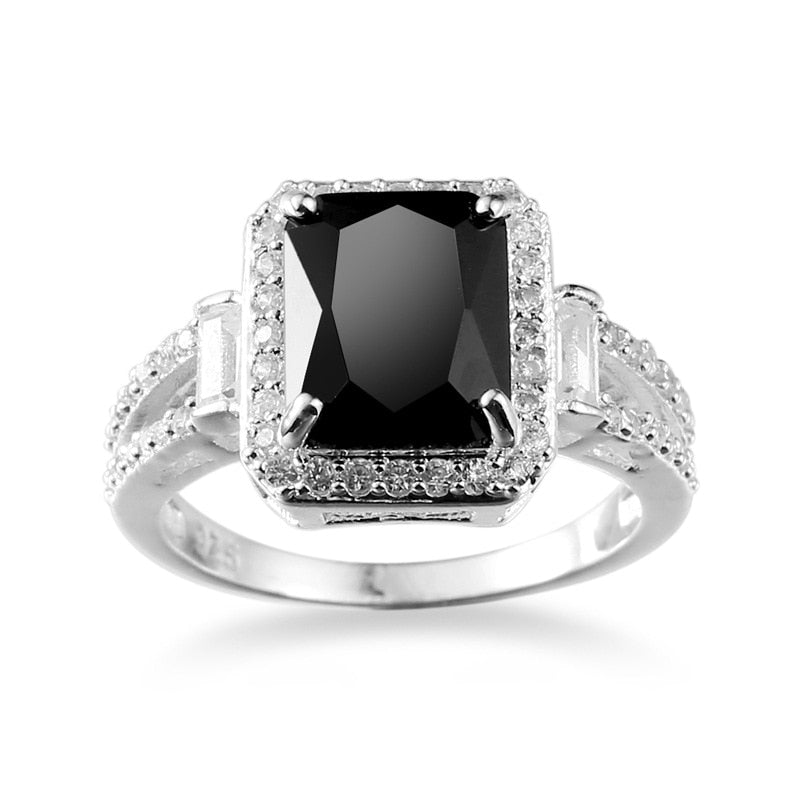 Bague Diamant Noir