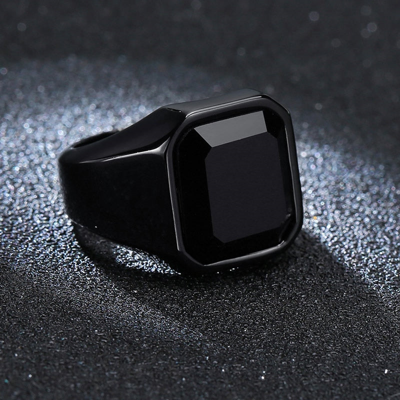 Bague Homme Noir