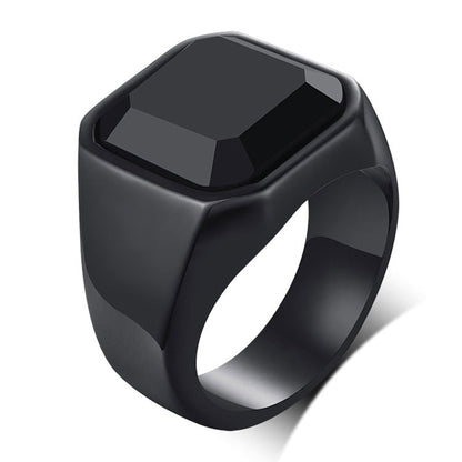 Bague Homme Noir