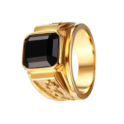 Bague Homme Pierre Noir