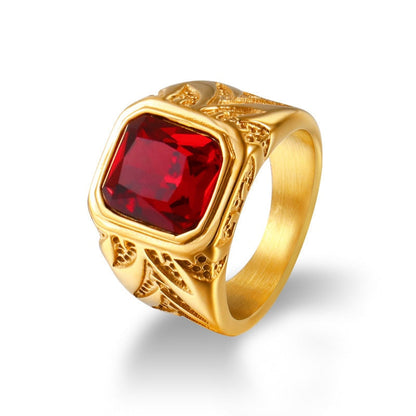 Bague Homme Rubis