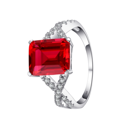 Bague Rubis Diamant