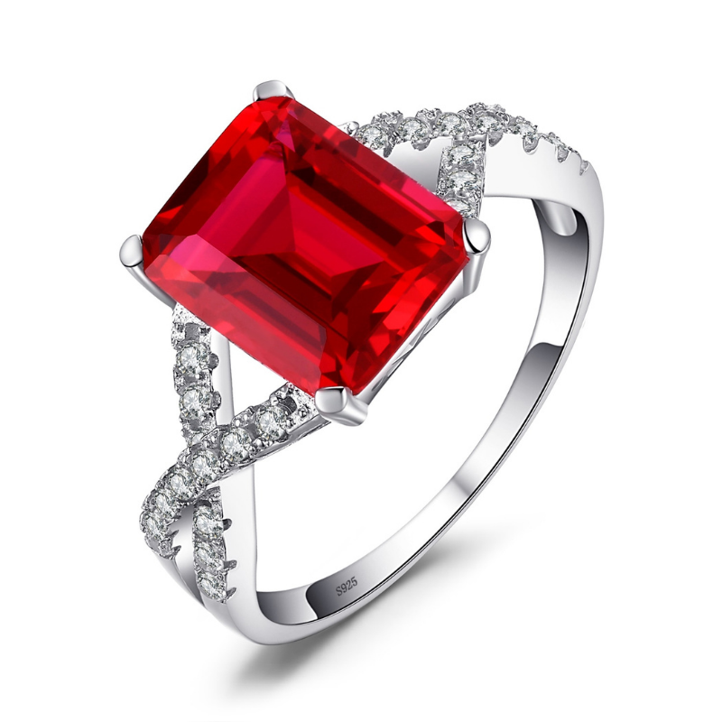 Bague Rubis Diamant