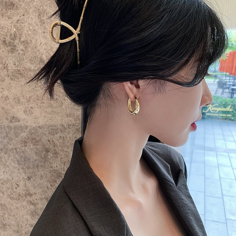 Boucle d Oreille Dorée