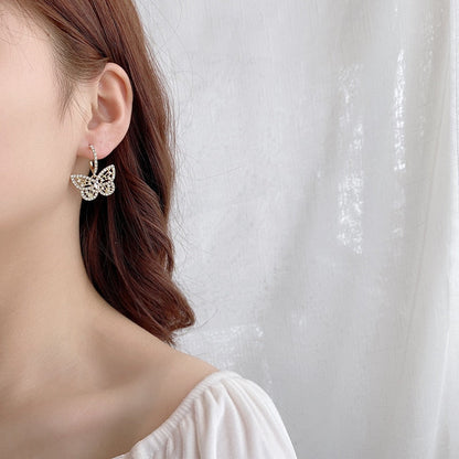 Boucle d Oreille Papillon Or