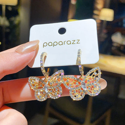 Boucle d Oreille Papillon Or
