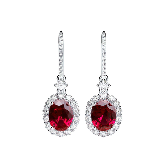 Boucle d Oreille Rubis