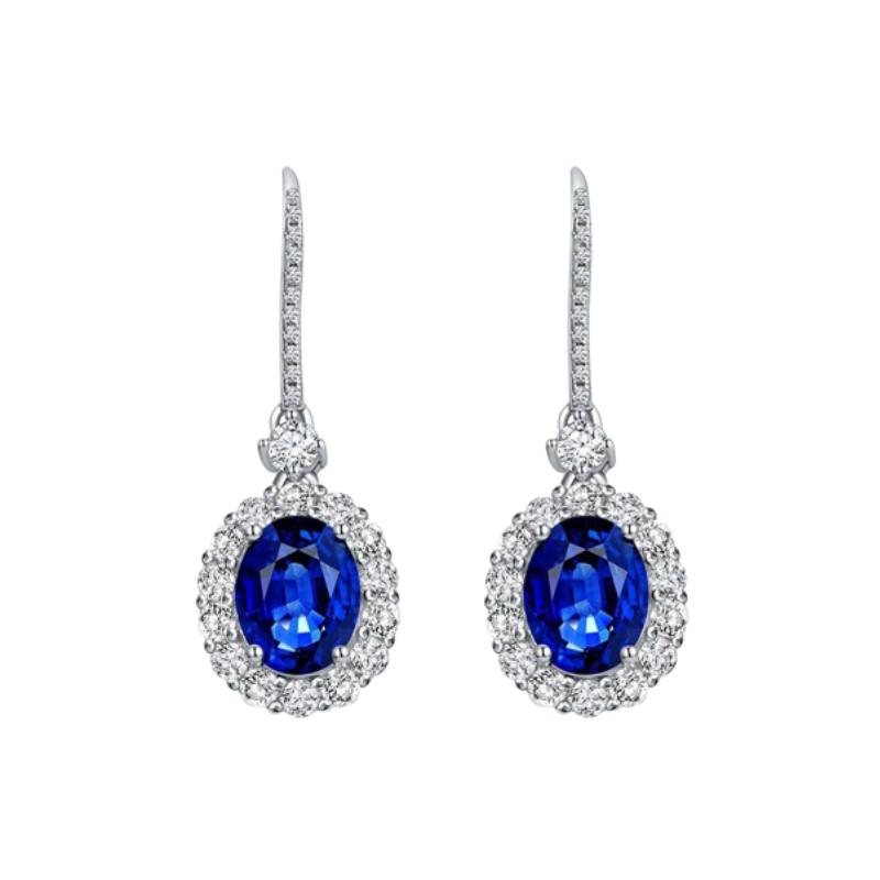 Boucle d Oreille Saphir