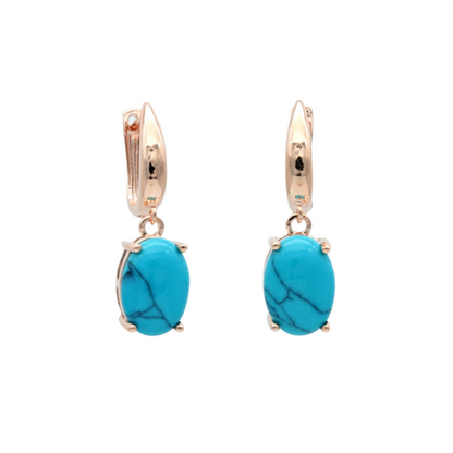 Boucle d Oreille Turquoise