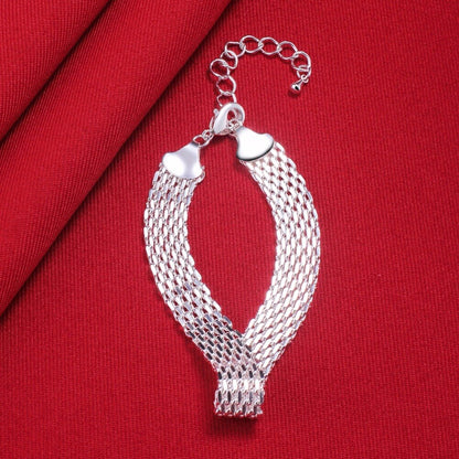 Bracelet Grosse Maille Argent