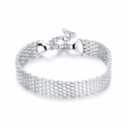 Bracelet Grosse Maille Argent