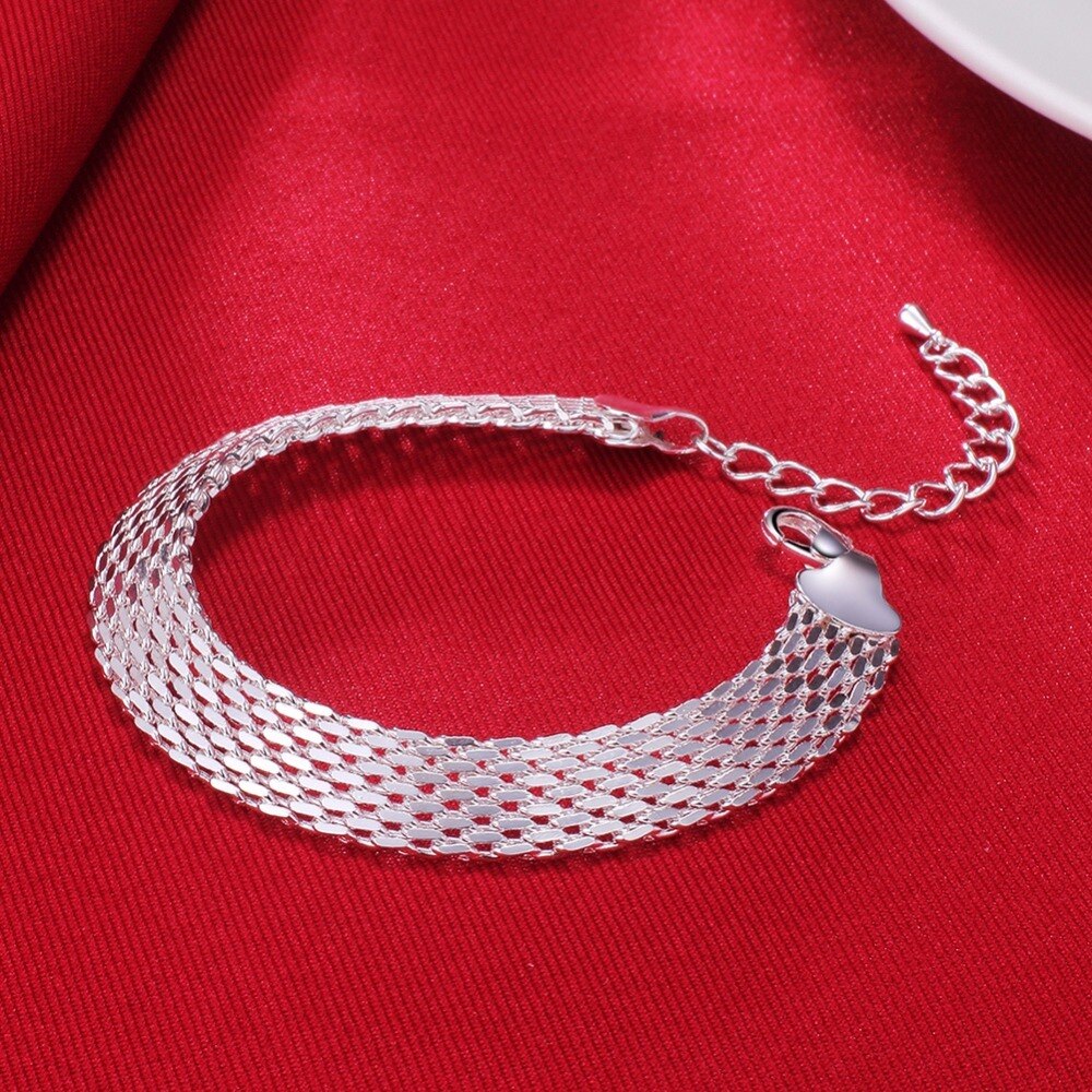 Bracelet Grosse Maille Argent