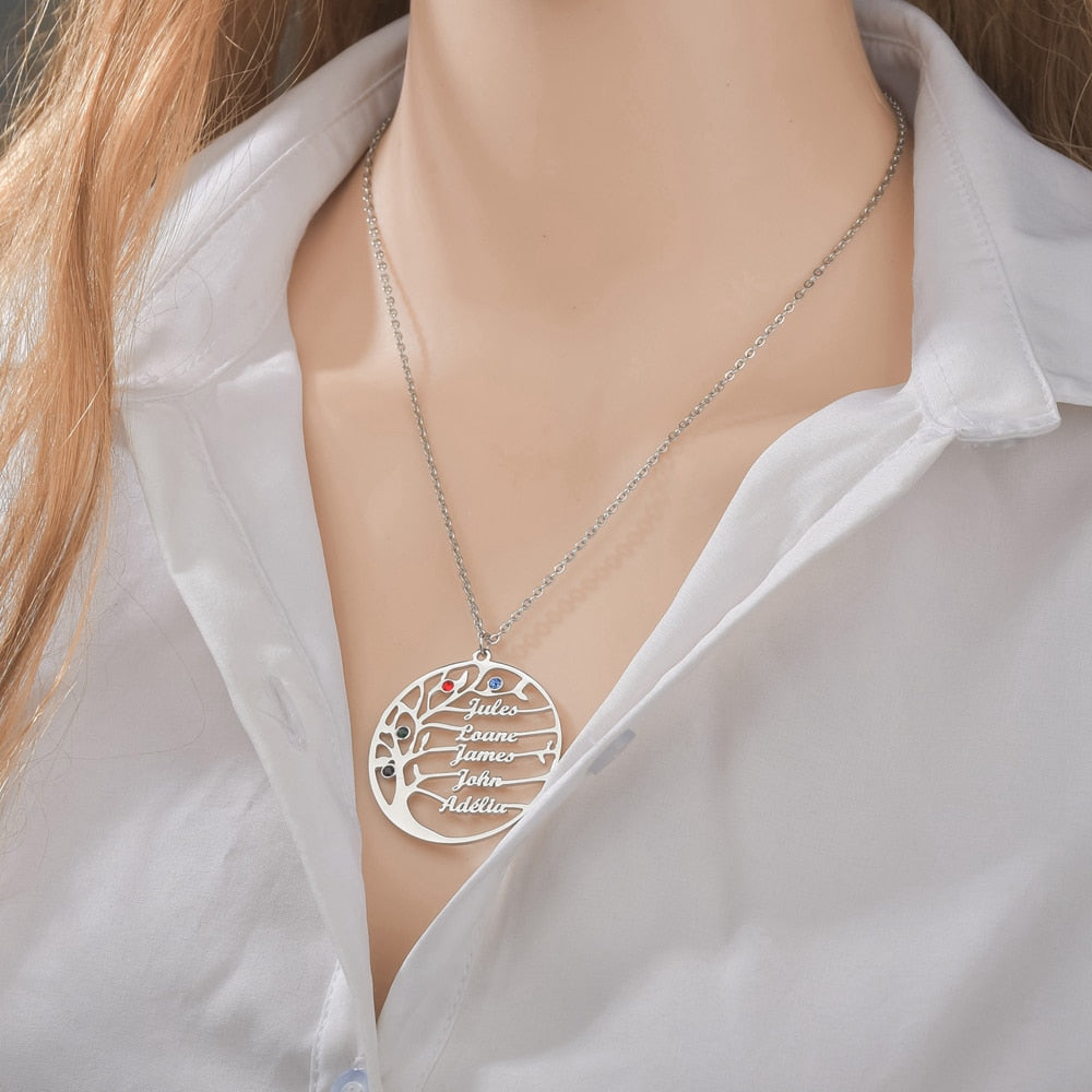 Collier Arbre de Vie Prenom