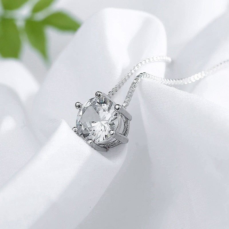 Collier Diamant Solitaire