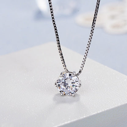 Collier Diamant Solitaire