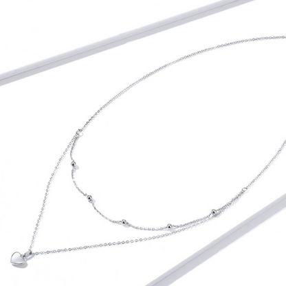 Collier Multirang Argent