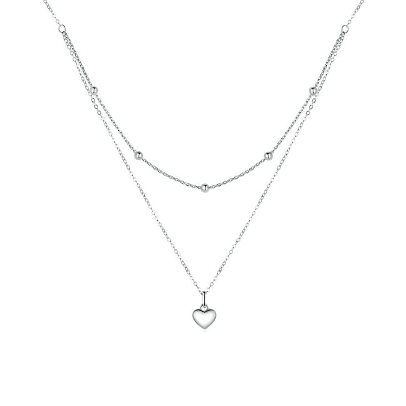 Collier Multirang Argent