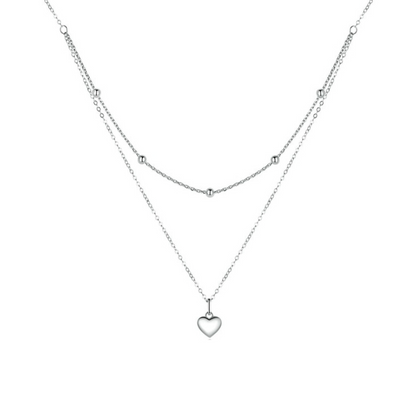 Collier Multirang Argent