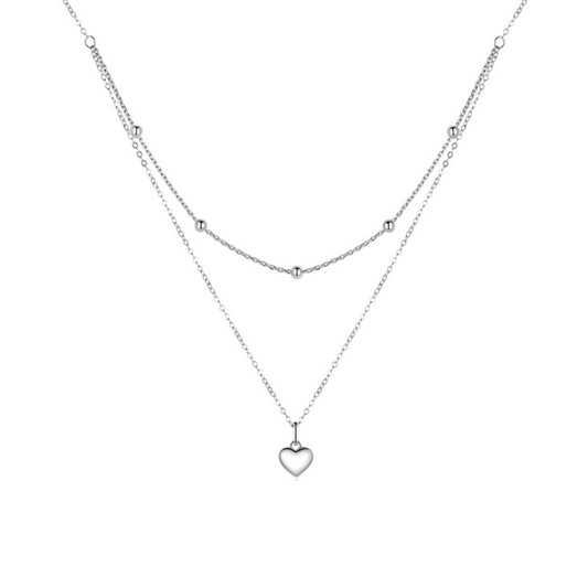 Collier Multirang Argent