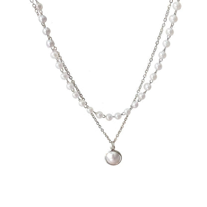 Collier Perle Blanche