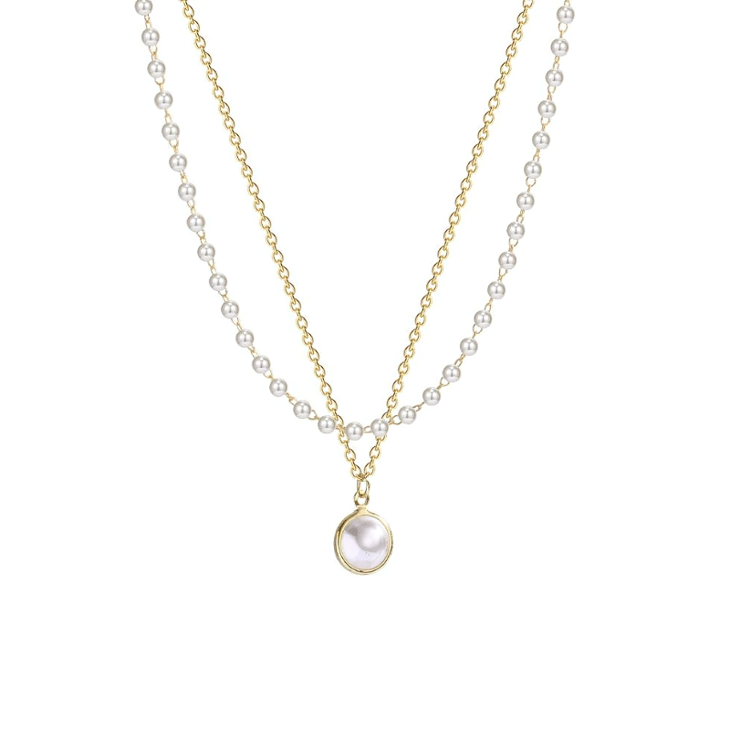 Collier Perle Blanche