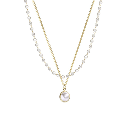 Collier Perle Blanche