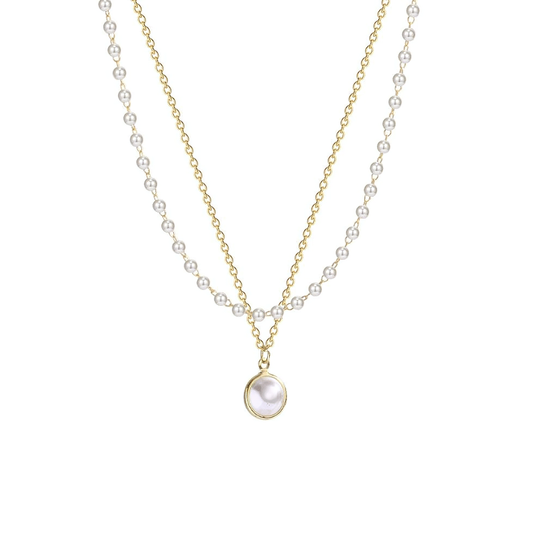 Collier Perle Blanche